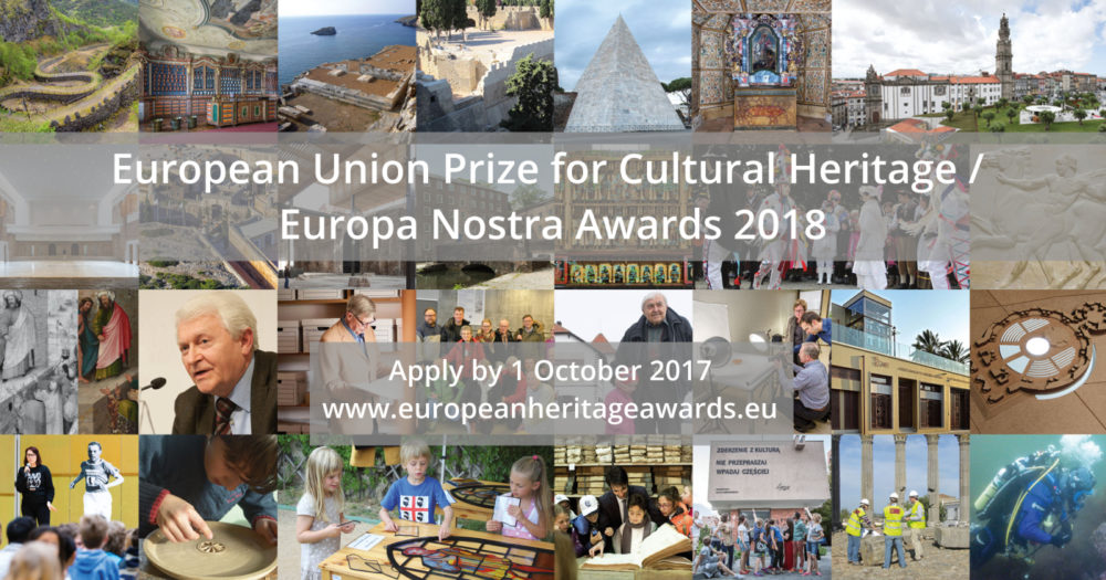 Europa Nostra Awards 2018 – otwarty nabór wniosków 