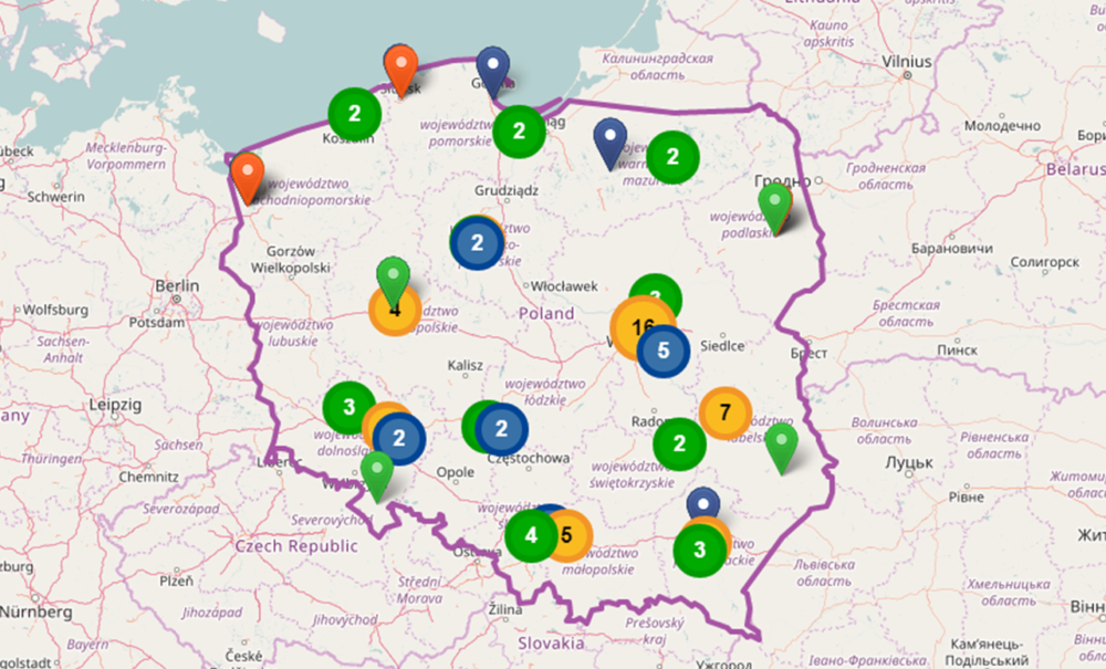 Aktualna lista sieci i punktów informacyjnych Unii Europejskiej w Polsce 
