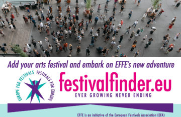 Europejska wyszukiwarka festiwali artystycznych oraz znak EFFE