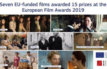 Siedem tytułów wspartych w MEDIA z 15 statuetkami Europejskich Nagród Filmowych 2019
