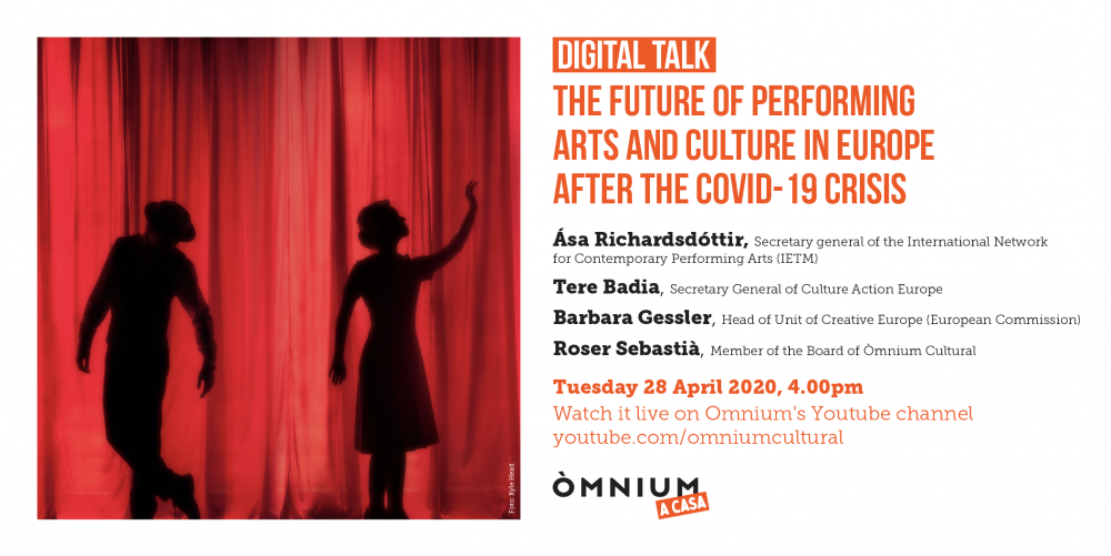 28 kwietnia 2020 Digital Talk: Future of Performing Arts and Culture in Europe After the COVID-19 Crisis – zaproszenie do oglądania dyskusji online 