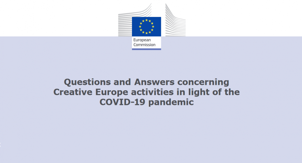 Działania realizowane w programie Kreatywna Europa w świetle pandemii COViD-19 – Q&A 