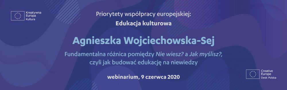 Cykl wykładów online „Priorytety współpracy europejskiej”: edukacja kulturowa | webinarium, 9 czerwca 2020 