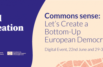 Zaproszenie na Digital Co-Creation Lab – Commons Sense: Let’s Create a Bottom-Up European Democracy