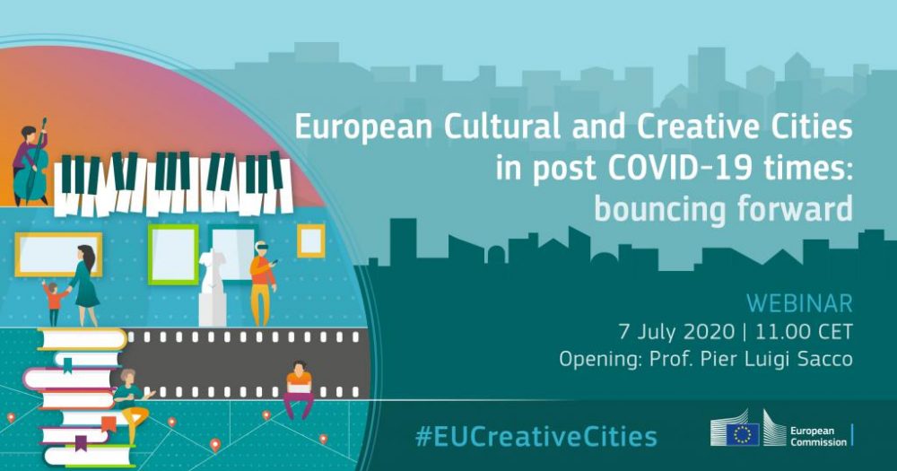 JRC zaprasza 7 lipca 2020 na webinarium „European Cultural and Creative Cities in post COVID-19 times: bouncing forward” 