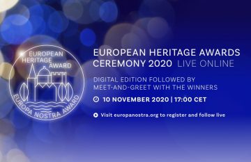 Ceremonia wręczenia Nagród Europa Nostra 2020 | online, 10 listopada 2020