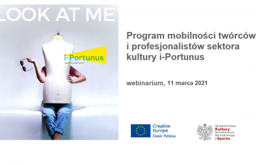 Program mobilności twórców i profesjonalistów sektora kultury i-Portunus – webinarium | 11 marca 2021