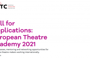 Zaproszenie do udziału w European Theatre Academy 2021