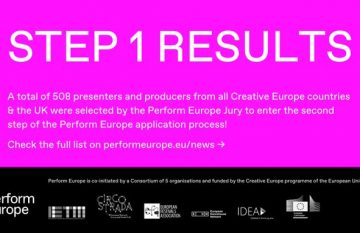 Wyniki pierwszego etapu naboru w ramach schematu dystrybucji sztuk performatywnych Perform Europe