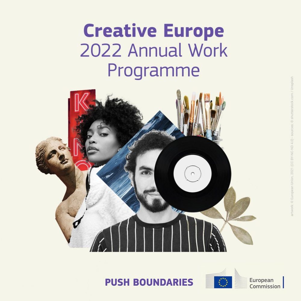 Komisja Europejska ogłosiła roczny program prac dotyczący realizacji programu Kreatywna Europa w 2022 roku 