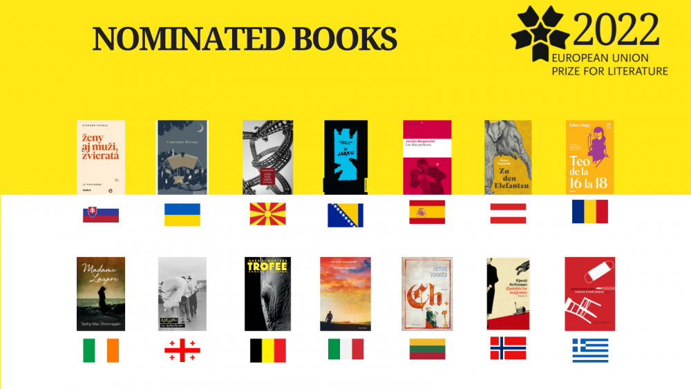 Nagroda Literacka Unii Europejskiej 2022 | lista nominowanych 