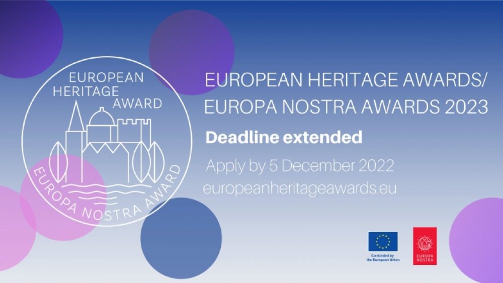 Europa Nostra Awards 2023 | nabór przedłużony do 5 grudnia 2022 