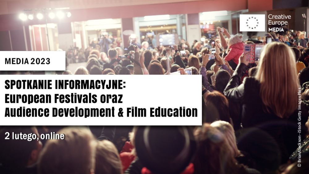 MEDIA 2023: spotkanie informacyjne dla organizatorów festiwali i projektów edukacji filmowej  | 2 lutego, online 