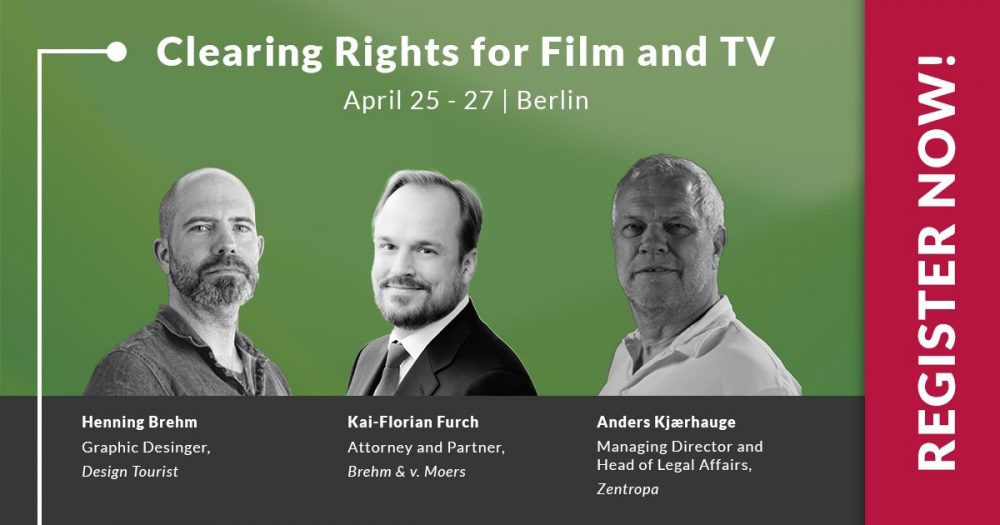 Erich Pommer Institut zaprasza do udziału w warsztacie ‘Clearing Rights for Film and TV’ 