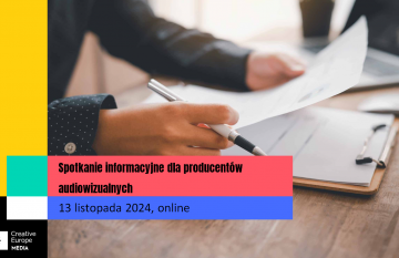 MEDIA 2025: spotkanie informacyjne dla producentów audiowizualnych| 13 listopada, online