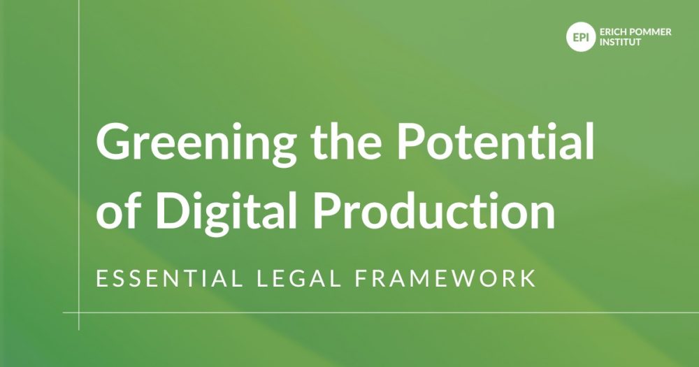 Erich Pommer Institut zaprasza na szkolenie Greening Potential of Digital Production | 27 maja | online 