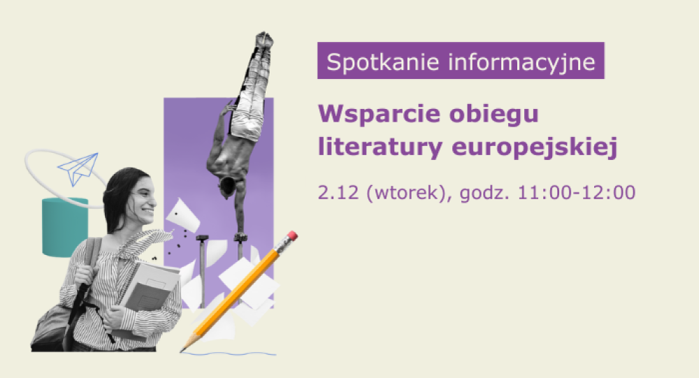 Wsparcie obiegu literatury europejskiej | spotkanie informacyjne online, 2 grudnia 2025 