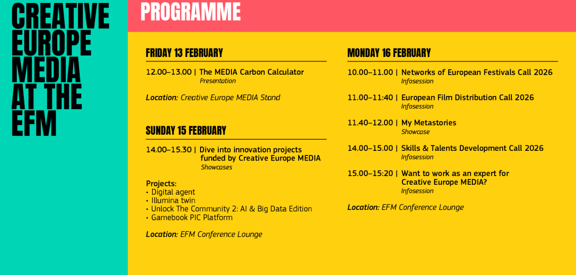 Kreatywna Europa na Berlinale 2026