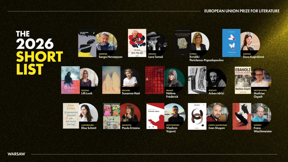 14 książek nominowanych do Nagrody Literackiej Unii Europejskiej 2026 