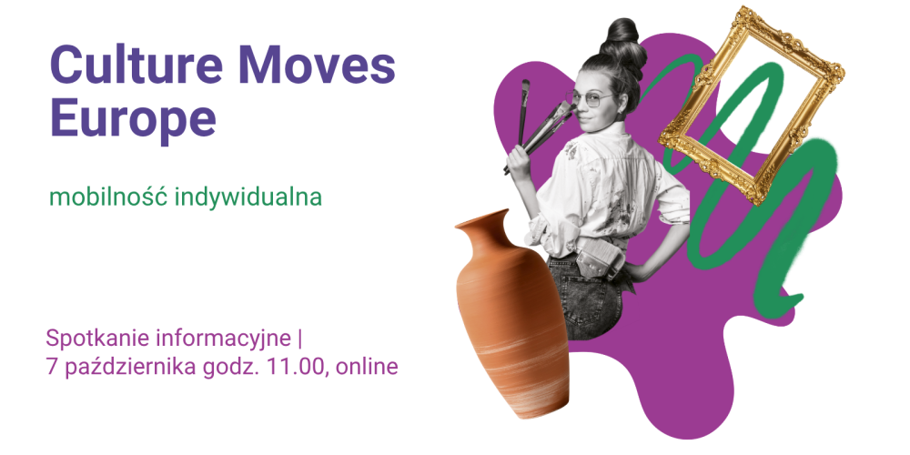Culture Moves Europe | mobilność indywidualna, spotkanie informacyjne online, 7 października 