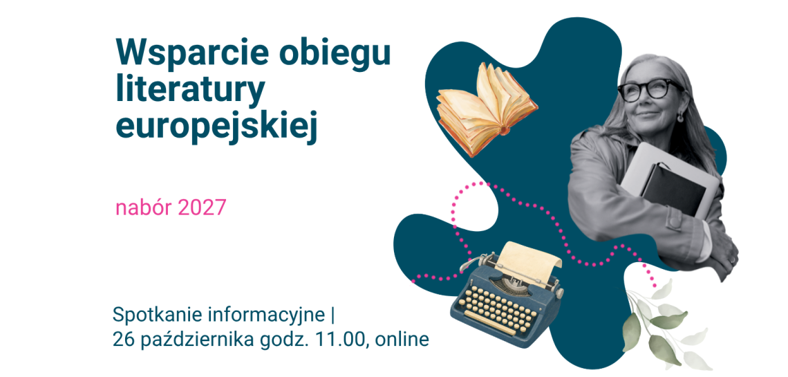 Wsparcie obiegu literatury europejskiej 2027 | spotkanie informacyjne online, 26 października