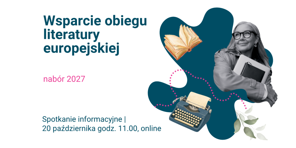 Wsparcie obiegu literatury europejskiej 2027 | spotkanie informacyjne online, 20 października 